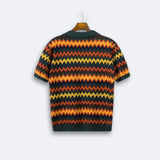 Retro Trui met Zigzagdessin