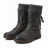 Winterlaarzen van Imitatiesuède tot Halverwege de Kuit voor Dames – Warme en Trendy Snowboots