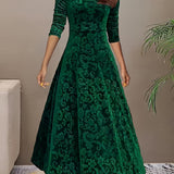 Vespera | Elegante midi-jurk met bloemenprint