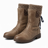 Winterlaarzen van Imitatiesuède tot Halverwege de Kuit voor Dames – Warme en Trendy Snowboots