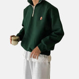 Casual™ herensweater met ritskraag | Sportief en comfortabel | Perfect voor elke dag