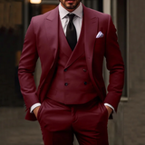 Driedelig kostuum – elegante blazer, gilet en broek voor formele gelegenheden