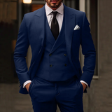 Driedelig kostuum – elegante blazer, gilet en broek voor formele gelegenheden