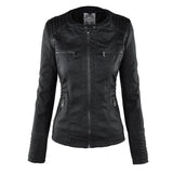 Flavia | Stevige en elegante leren jas