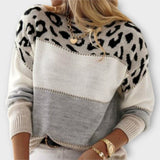 Joana - Casual Trui met Luipaardprint