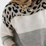 Joana - Casual Trui met Luipaardprint