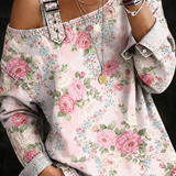 Brooklyn | Denim jurk met bloemenkraag