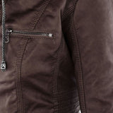 Flavia | Stevige en elegante leren jas