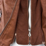 Flavia | Stevige en elegante leren jas