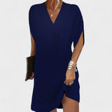 Helena - Elegante Jurk met Open Mouwen