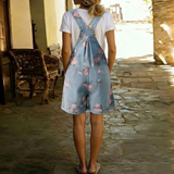 Judy | Zachte vintage tuinbroek met bloemenprint