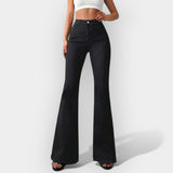 Bootcut jeans met hoge taille