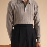 Jelle™ elegante fijngebreide polo voor heren