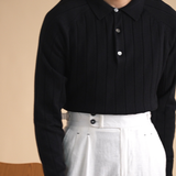 Jelle™ elegante fijngebreide polo voor heren