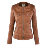 Flavia | Stevige en elegante leren jas