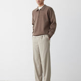 Sweatshirt™ met polokraag | comfortabel & elegant | relaxte pasvorm