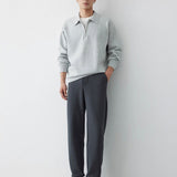 Sweatshirt™ met polokraag | comfortabel & elegant | relaxte pasvorm