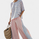 Flaminia - Elegant Blauw en Zachte Broek