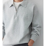 Sweatshirt™ met polokraag | comfortabel & elegant | relaxte pasvorm