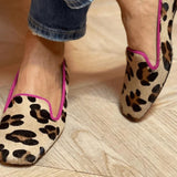 Gisele - Chique loafer met luipaardprint