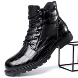 Ed™ luxe boots met krokodillenprint voor heren