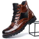 Ed™ luxe boots met krokodillenprint voor heren
