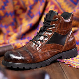 Ed™ luxe boots met krokodillenprint voor heren