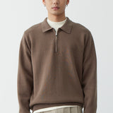Sweatshirt™ met polokraag | comfortabel & elegant | relaxte pasvorm