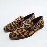 Adrianna - Opvallende loafer met luipaardprint