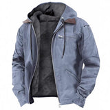 Isak | Warme vintage jas met fleecevoering en capuchon