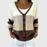 Odile - Gebreid Vest met Knopen