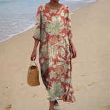 Chique en comfortabele soepele maxi-jurk