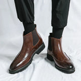 Fabian™ glanzende chelsea boots voor heren