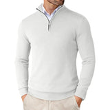 Caitlin™ luxe herentrui met ritskraag