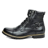 Gijs™ stevige boots voor heren met gesp en veters