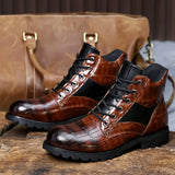 Ed™ luxe boots met krokodillenprint voor heren
