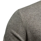 Gebreid katoenen herengilet – casual comfort met hoge kraag