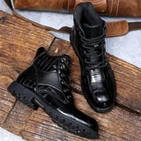 Ed™ luxe boots met krokodillenprint voor heren