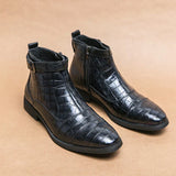 Ivo™ luxe boots met krokodillenprint voor heren