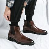 Fabian™ glanzende chelsea boots voor heren