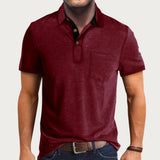 Klassieke Casual Comfortpolo met Korte Mouw voor Heren
