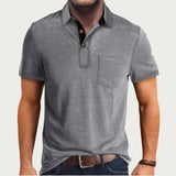 Klassieke Casual Comfortpolo met Korte Mouw voor Heren