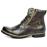 Gijs™ stevige boots voor heren met gesp en veters