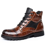 Ed™ luxe boots met krokodillenprint voor heren