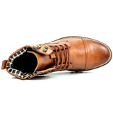 Gijs™ stevige boots voor heren met gesp en veters