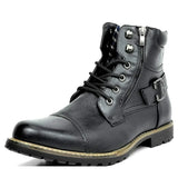Gijs™ stevige boots voor heren met gesp en veters