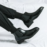 Fabian™ glanzende chelsea boots voor heren
