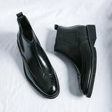 Fabian™ glanzende chelsea boots voor heren