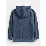 Koen™ herenhoodie van corduroy