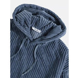 Koen™ herenhoodie van corduroy